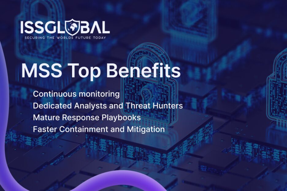 Cybersecurity image illustrating managed security services benefits.